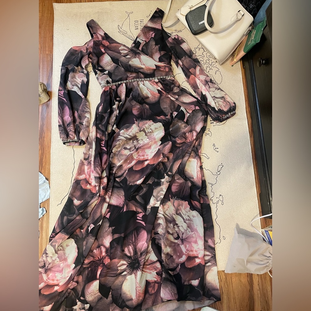 Long beautiful dress worn few times,  fabric is soft